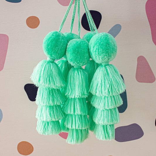 Mint - Jumbo Pompom Tassel - TripingLH