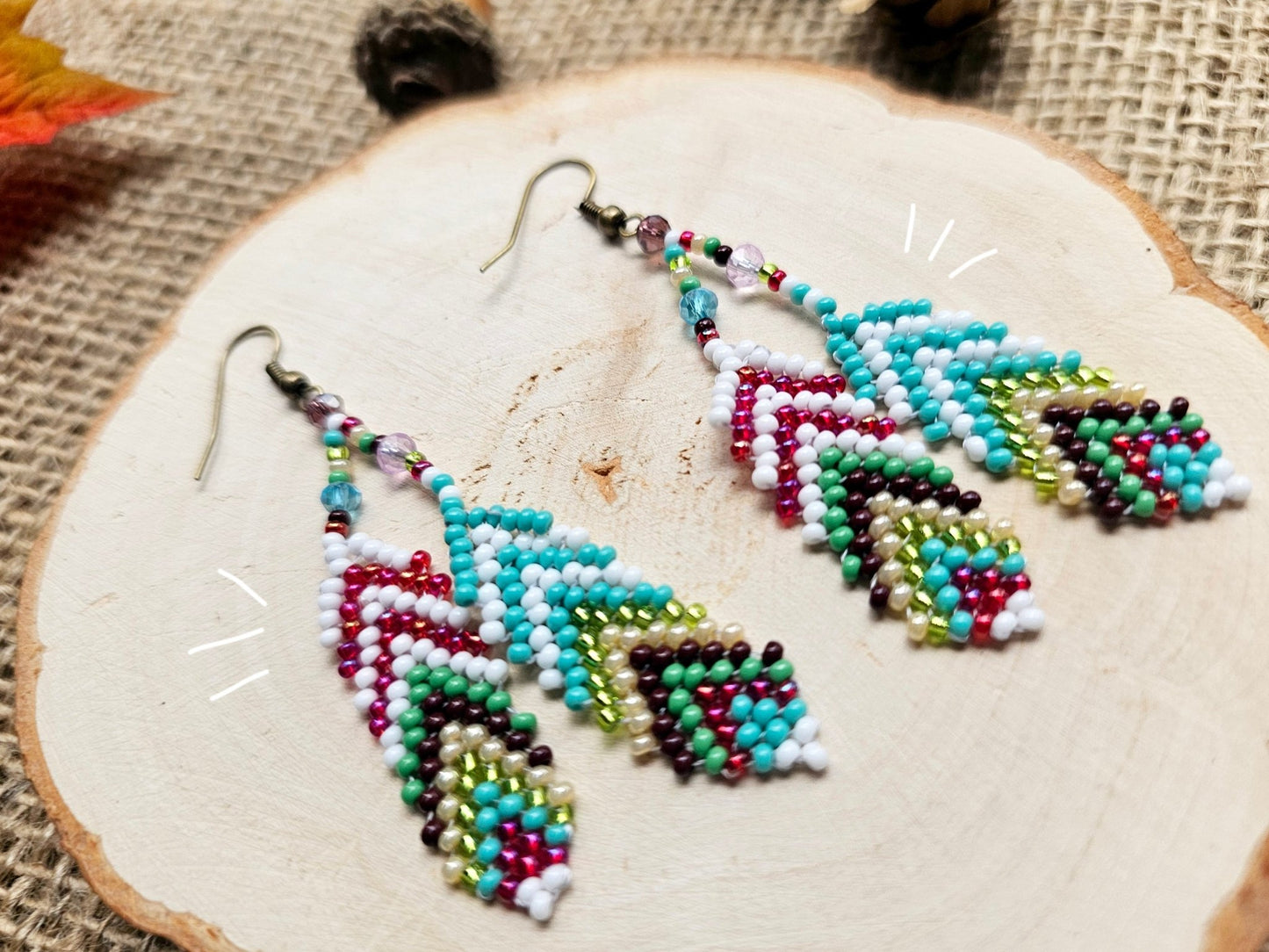 🍁NEW COLLECTION 🍁🪶💫✨Magic Feathers Beading Earrings ✨💫🪶 - TripingLH