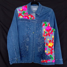 Load image into Gallery viewer, TT21 Bloomy denim jacket - TripingLH
